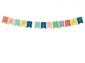 Baner Partydeco Happy Birthday wysokość 15 cm, długość 175 cm (GRL56)