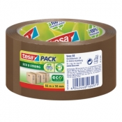 Taśma pakowa Tesa Ecologo brązowa 66mx50mm