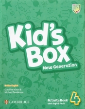 Kid's Box New Generation 4 Activity Book with Digital Pack - Tomlinson Michael, Nixon Caroline