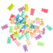 Koraliki alrylowe macaron bears 45szt