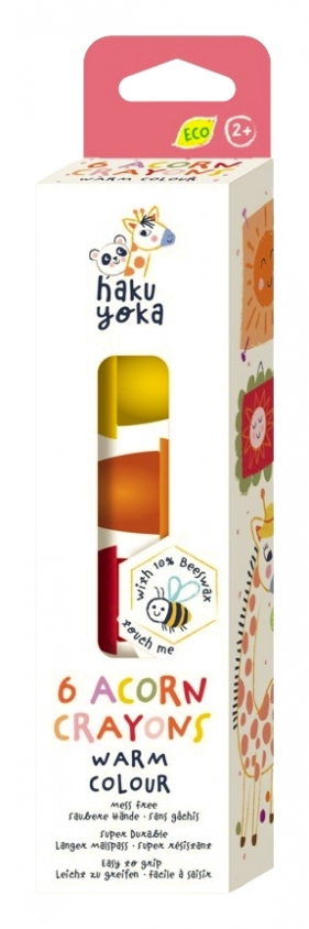 Kredki żołędzie - Ciepłe kolory (CP223097)