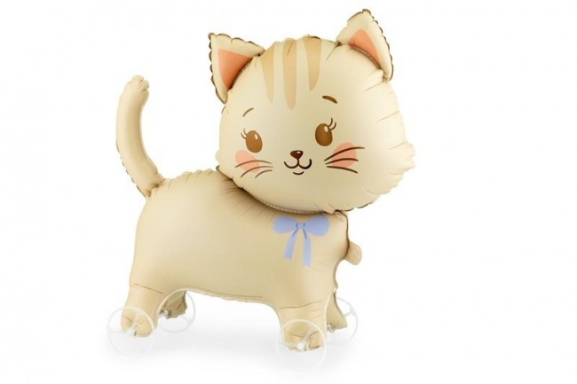 Balon foliowy Kotek na kółkach 61x65cm