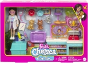 Lalka Barbie Chelsea Zestaw Weterynarz HGT12 (HGT12)