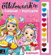 Malowanka z farbkami i pędzelkiem Księżniczki - Kaczyńska Agata