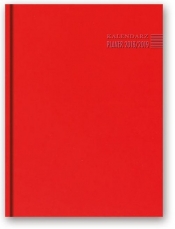 Kalendarz 2019 21P A5 książkowy czerwony