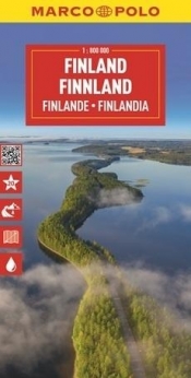 Mapa drogowa Finlandia 1:350 000 - Opracowanie zbiorowe