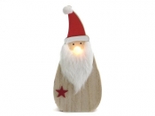 Ozdoba świąteczna Mikołaj ze światłem LED (24szt)