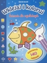 Wklejaj i koloruj Ćwiczenia dla najmłodszych 140 kolorowych naklejek Isacchi Giorgia