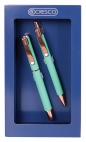 Komplet: Pióro + długopis Master w etui GB - zielony
