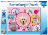  Ravensburger, Puzzle XXL 300: Pieski jednorożce (13297)Wiek: 9+