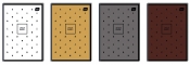 Brulion A5, 96 kartek w kratkę - Soft Touch, szachy