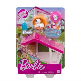 Barbie: Minizestaw - Świat Barbie - Domek dla psa (GRG75/GRG78)