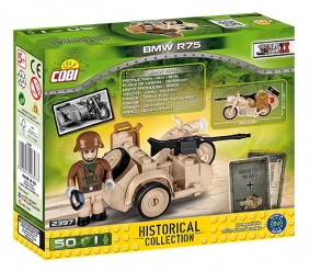 Cobi: Mała Armia. BMW R75 Sahara - motocykl z bocznym wózkiem (2397)
