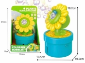 Słonecznik na bańki mydlane światło