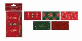 Koperty podarunkowe 22x11cm 120g - Christmas, 5 szt.