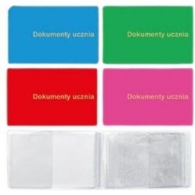 Okładka na dokumenty ucznia mała PVC mix