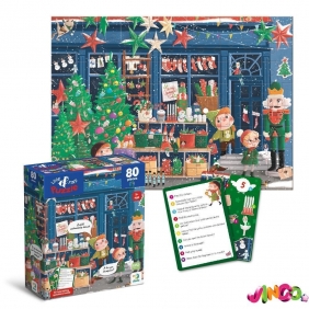 Puzzle - Look & Find - Zimowe święta, 80 el.