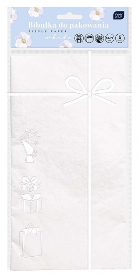 Bibułka do pakowania 50x70cm biała