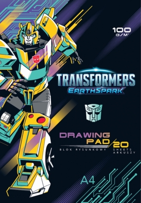 Blok rysunkowy Transformers A4/20 ark, 10 sztuk