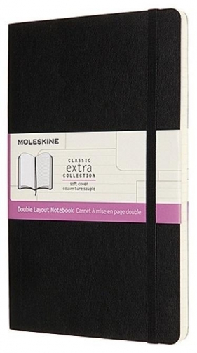 Notes L 13x21cm linia/ gładki 192K BR czarny