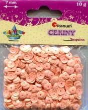 Cekiny pomarańczowe 7mm 10g