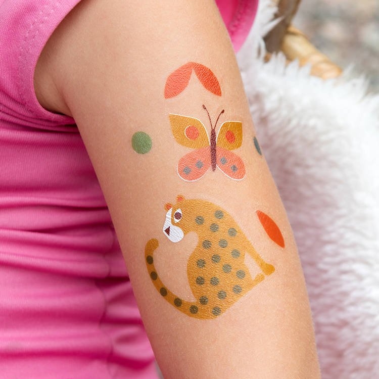 Tatuaże zmywalne dla dzieci, Dzikie zwierzęta (29139)