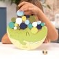 Milan, Drewniana zabawka edukacyjna - Klocki do układania "Balansujący krokodyl",