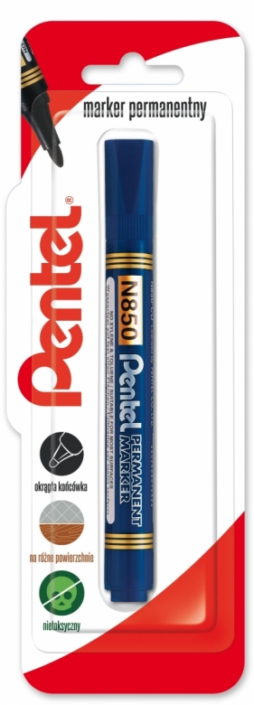 Marker permenentny z okrągłą końcówka N850 niebieski 1 szt.
