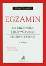 Egzamin na urzędnika mianowanego służby cywilnej  Stepaniuk Andrzej