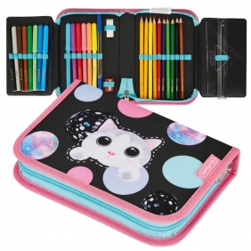 Piórnik z wyposażeniem - Cute Cat