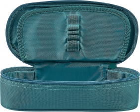 Piórnik z klapką Oxford School - ciemnozielony