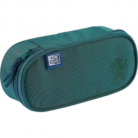 Piórnik z klapką Oxford School - ciemnozielony