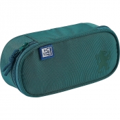 Piórnik z klapką Oxford School - ciemnozielony