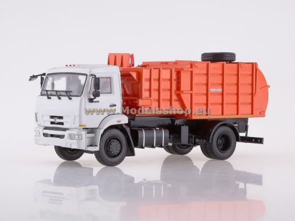 Garbage Truck MKM-4503 (KAMAZ-43253) Facelift (grey/orange) (101975)