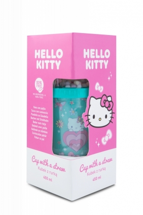 Coolpack, Kubek z rurką Hello Kitty Pink 1 - Light Blue (10975PTR)