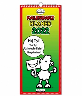 Kalendarz 2022 ścienny planer Sheepworld Szczery (KALPLSHSZ22)