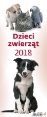 Kalendarz 2018 Slim Dzieci zwierząt