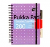 Kołozeszyt Pukka Pad # A5/200k Executive Project Book Metallic różowy