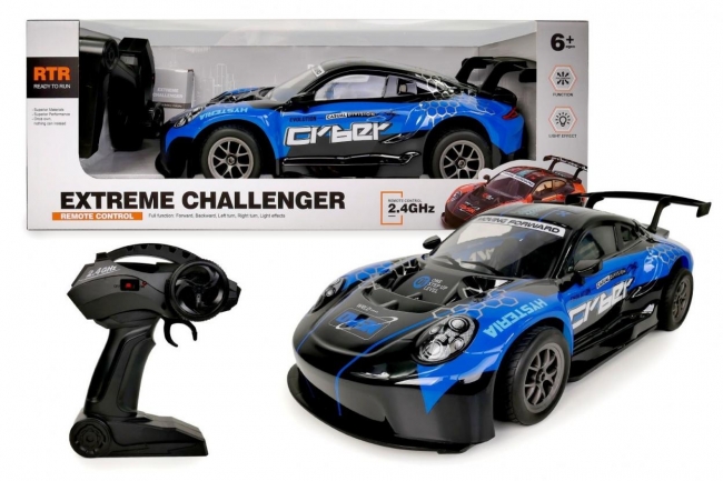 Auto zdalnie sterowane niebieskie 1:8