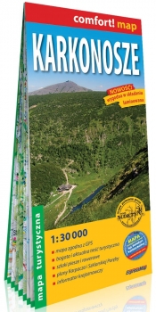 Karkonosze laminowana mapa turystyczna 1:30 000