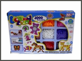 Koraliki dla dziewczynki Hipo Koraliki do zgrzewania 4000 sztuk + szablon (HKZ07)