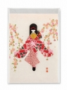 Karnet FGC-68 Lalka w kimono z papieru Chiyogami
