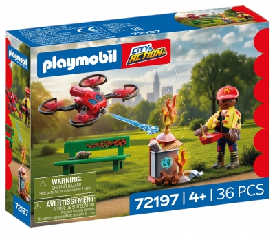 <img src='https://webimage.pl/pics/976/1/d4008789721976.jpg' style='height:440px' /> Playmobil Strażacki dron gaśniczy 72197