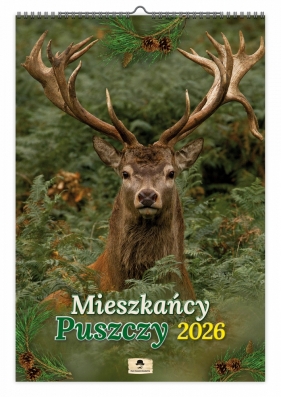Kalendarz 2026 ścienny dwustronny A3 - Mieszkańcy puszczy