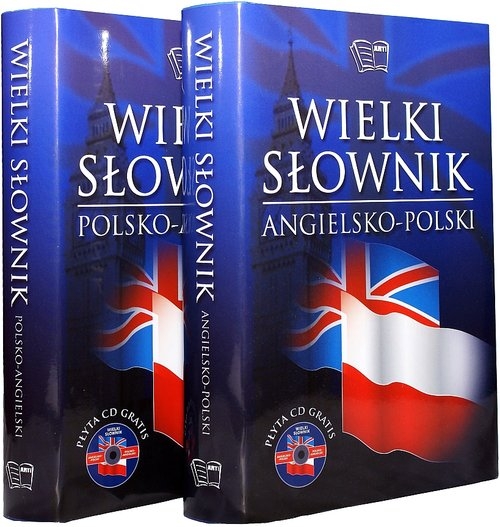 Wielki słownik angielsko-polski polsko-angielski Tom 1 i 2 + CD