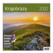 Kalendarz wieloplanszowy Krajobrazy 30x30 2020 (LP66-20)