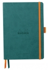  Notes Rhodia Rhodiarama Goalbook peacock A5 - kropki - Softcover