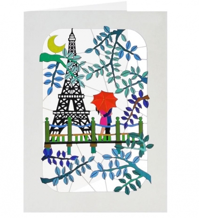 Karnet PM407 wycinany + koperta Paryż