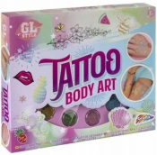 Tatuaż Dami Studio brokatowego tatuażu