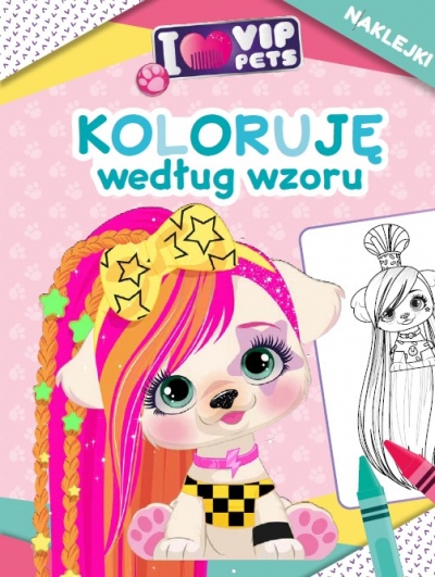 I love my VIP Pets. Koloruję według wzoru